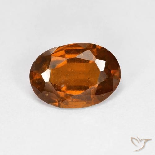 1.79ct Naturel Orange foncé Grenat Hessonite, ovale, VS-SI