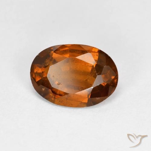 Grenat Hessonite Orange foncé naturelle ovale, 1.79 ct, VS-SI