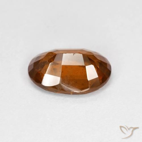 Grenat Hessonite Orange foncé naturelle ovale, 1.79 ct, VS-SI