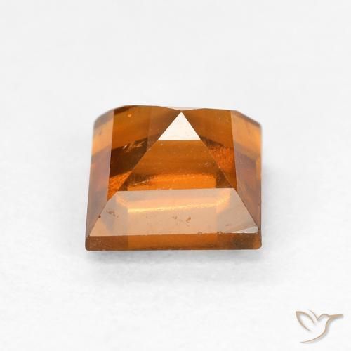 Grenat Hessonite Orange moyen-foncé naturelle Carré, 1.05 ct, VS-SI