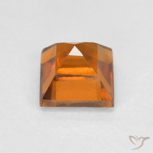Grenat Hessonite Orange moyen-foncé naturelle Carré, 0.97 ct, VS