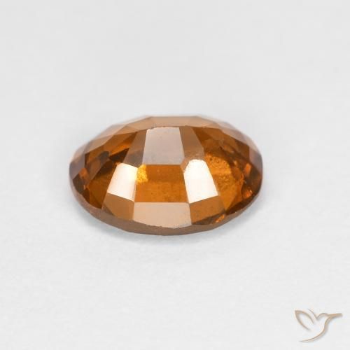 Grenat Hessonite Orange foncé naturelle ovale, 1.34 ct, VS