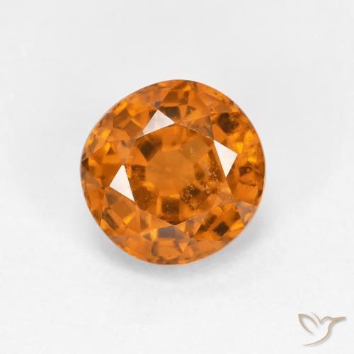 1.06ct Naturel Orange jaunâtre Grenat Hessonite, Tour, VS