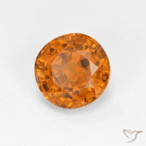 Grenat Hessonite Orange jaunâtre naturelle Tour, 1.06 ct, VS