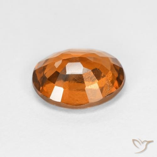 Grenat Hessonite Orange jaunâtre naturelle ovale, 2.03 ct, VS