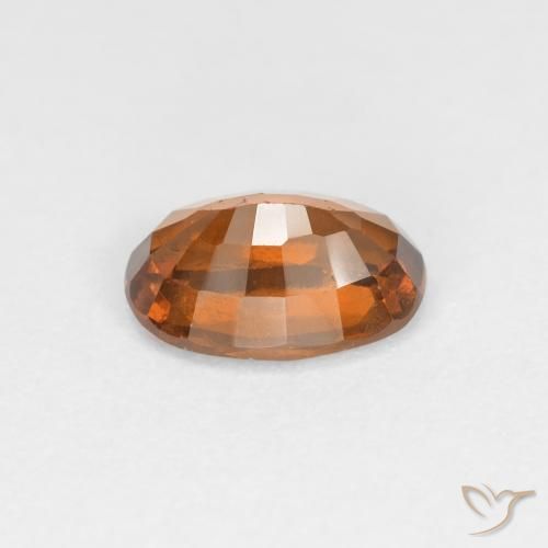 Grenat Hessonite Orange moyen-foncé naturelle ovale, 0.92 ct, VS