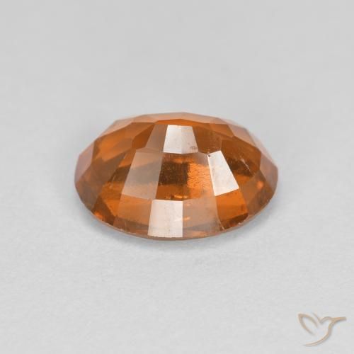 Grenat Hessonite Orange moyen-foncé naturelle ovale, 1.67 ct, VS