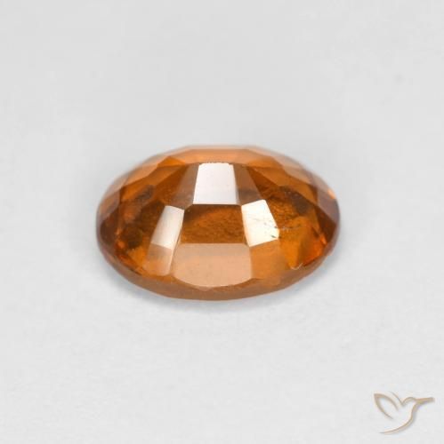 Grenat Hessonite Orange moyen naturelle ovale, 1.27 ct, VS
