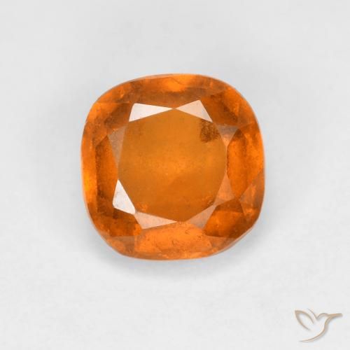 1.19ct Naturel Orange moyen Grenat Hessonite, Coussin, VS