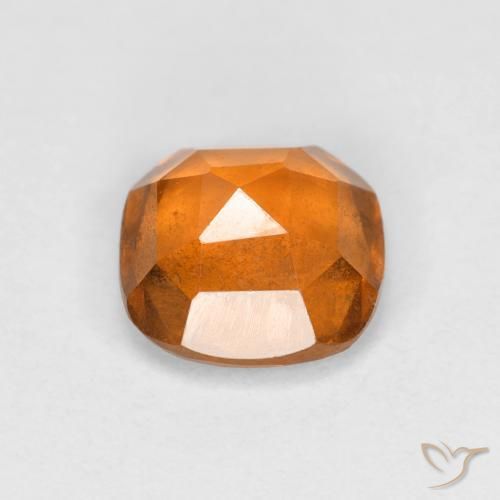 Grenat Hessonite Orange moyen naturelle Coussin, 1.19 ct, VS