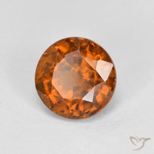 Grenat Hessonite Orange rougeâtre naturelle Tour, 1.03 ct, VS