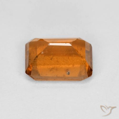 Grenat Hessonite Orange moyen naturelle Octogone / coupe Émeraude, 1.74 ct, VS