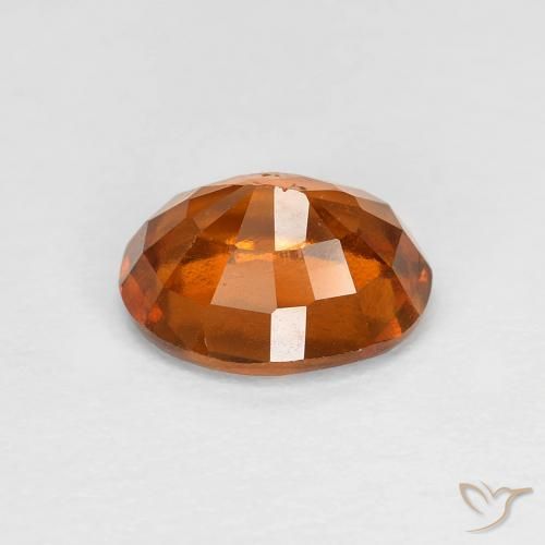 Grenat Hessonite Orange moyen-foncé naturelle ovale, 2.07 ct, VS
