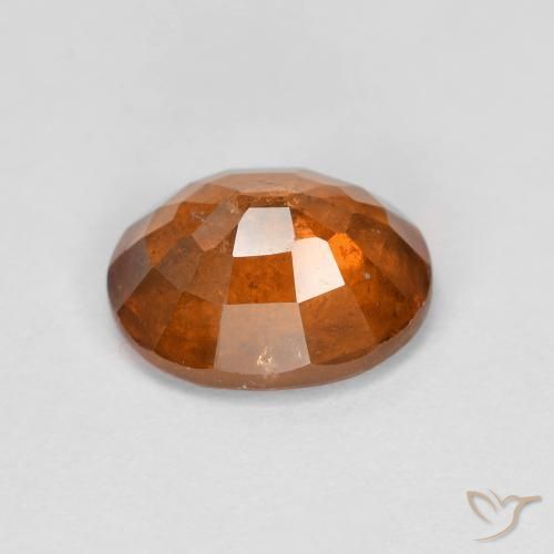 Grenat Hessonite Orange moyen naturelle ovale, 2.25 ct, VS