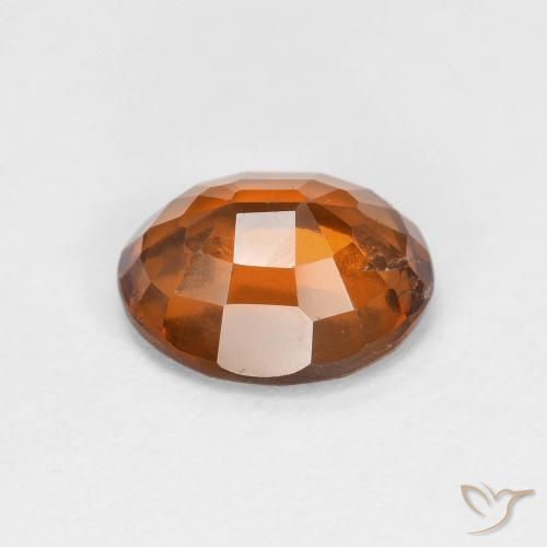 Grenat Hessonite Orange foncé naturelle ovale, 2.00 ct, VS