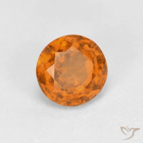 Grenat Hessonite Orange terre naturelle Tour, 1.03 ct, VS