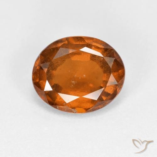 Grenat Hessonite Orange moyen-foncé naturelle ovale, 2.30 ct, VS