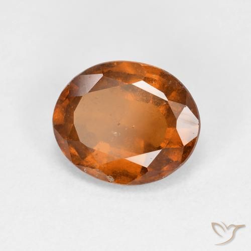 Grenat Hessonite Orange moyen-foncé naturelle ovale, 2.30 ct, VS