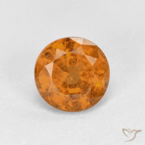 Grenat Hessonite Orange terre naturelle Tour, 1.00 ct, VS