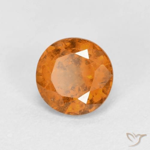Grenat Hessonite Orange terre naturelle Tour, 1.00 ct, VS