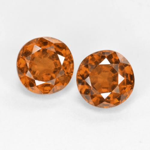 Achetez naturel 2,07ct orange grenat hessonite gems, coupe roude, en provenance sri lanka chez gemselect. en stock, livraison internationale!