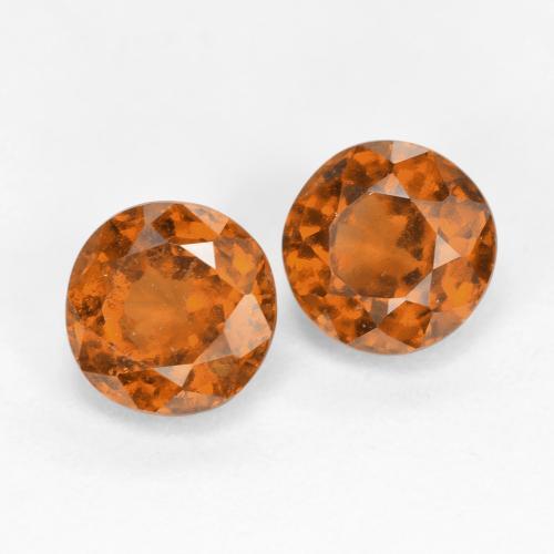 Achetez naturel 2,07ct orange grenat hessonite gems, coupe roude, en provenance sri lanka chez gemselect. en stock, livraison internationale!