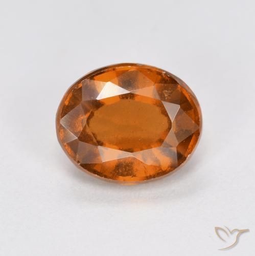 1.83ct Naturel Orange moyen-foncé Grenat Hessonite, ovale, VS