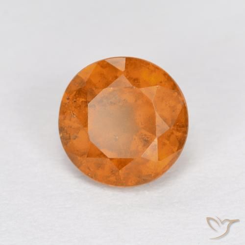 Grenat Hessonite Orange rougeâtre naturelle Tour, 1.03 ct, VS