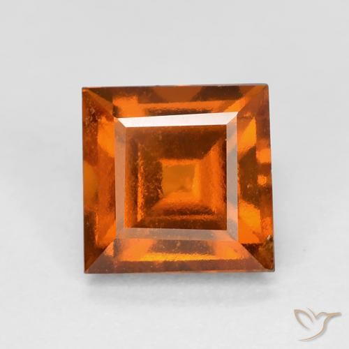 2.04ct Naturel Orange moyen-foncé Grenat Hessonite, Carré, VS
