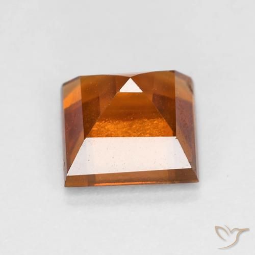 Grenat Hessonite Orange moyen-foncé naturelle Carré, 2.04 ct, VS