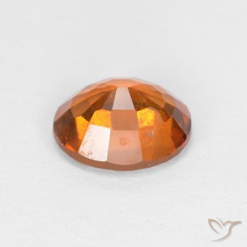 Grenat Hessonite Medium Dark-Orange naturelle ovale, 1.48 ct, VS
