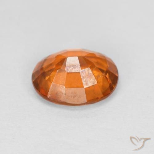 Grenat Hessonite Orange moyen naturelle ovale, 1.46 ct, VS