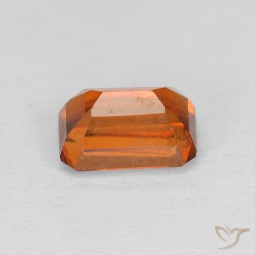 Grenat Hessonite Orange foncé naturelle Octogone / coupe Émeraude, 1.21 ct, VVS-VS