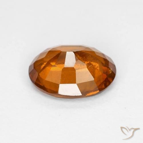 Grenat Hessonite Medium Dark-Orange naturelle ovale, 2.05 ct, VS-SI