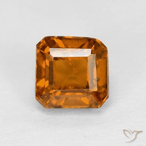 Grenat Hessonite Orange jaunâtre naturelle Octogone / coupe Émeraude, 1.01 ct, VS