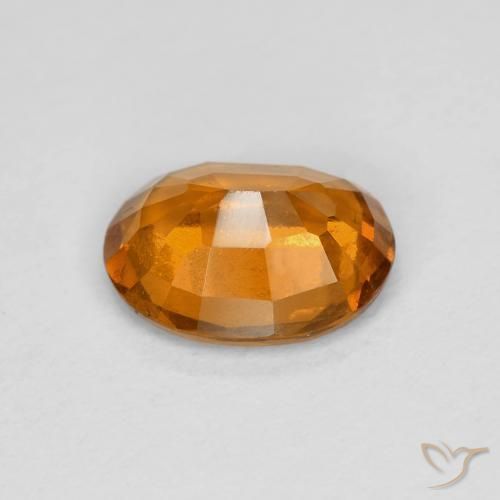 Grenat Hessonite Orange moyen naturelle ovale, 1.75 ct, VS