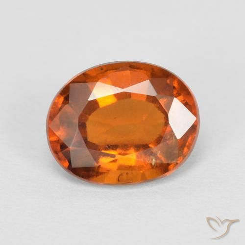 2.01ct Naturel Medium Dark-Orange Grenat Hessonite, ovale, VS