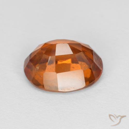 Grenat Hessonite Medium Dark-Orange naturelle ovale, 2.01 ct, VS