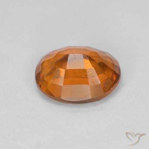Grenat Hessonite Medium Dark-Orange naturelle ovale, 2.08 ct, VVS-VS