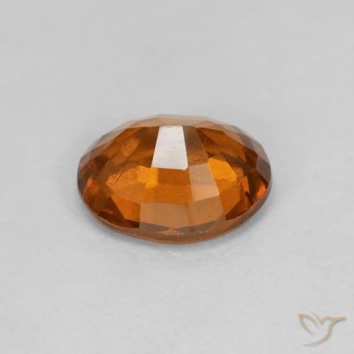 Grenat Hessonite Medium Dark-Orange naturelle ovale, 1.88 ct, VVS-VS