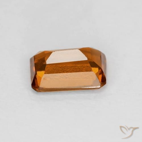 Grenat Hessonite Medium Dark-Orange naturelle Octogone / coupe Émeraude, 1.06 ct, VVS-VS