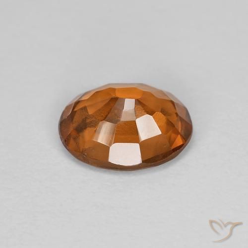 Grenat Hessonite Orange foncé naturelle ovale, 1.16 ct, VS