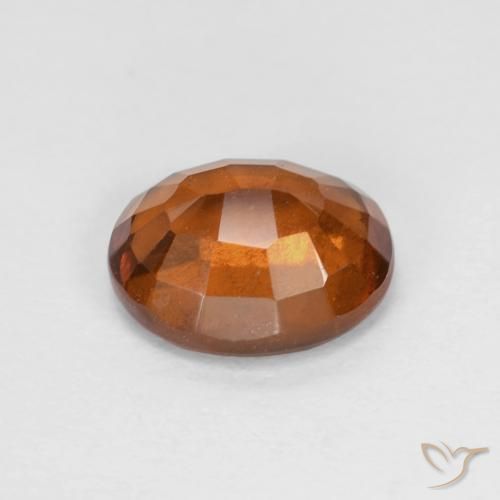 Grenat Hessonite Orange foncé naturelle ovale, 1.74 ct, VS