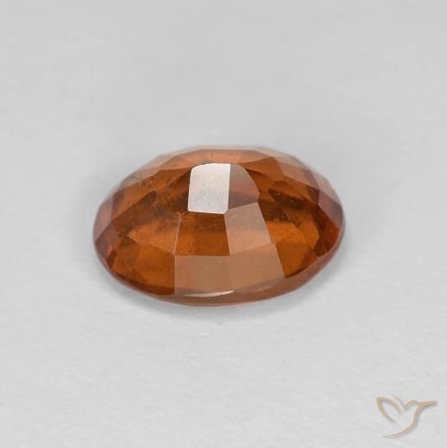 Grenat Hessonite Orange foncé naturelle ovale, 1.83 ct, VS