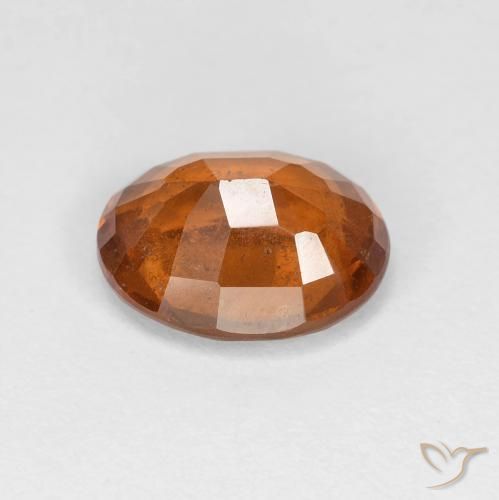 Grenat Hessonite Orange rougeâtre naturelle ovale, 2.54 ct, VS
