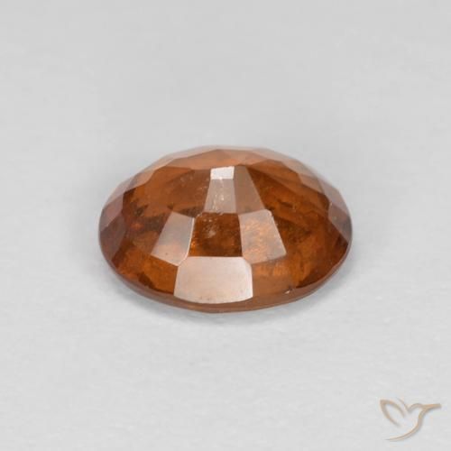 Grenat Hessonite Ambre orange naturelle ovale, 1.49 ct, VS