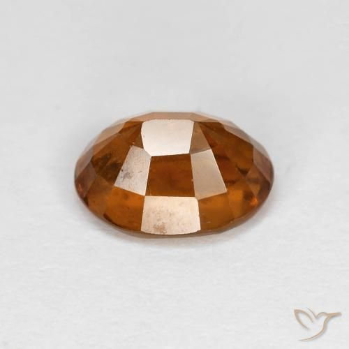 Grenat Hessonite Medium Dark-Orange naturelle ovale, 1.79 ct, VS
