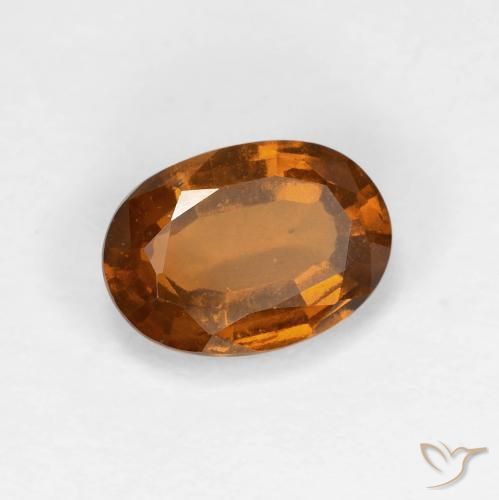 Grenat Hessonite Orange moyen naturelle ovale, 1.66 ct, VS