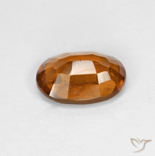Grenat Hessonite Orange moyen naturelle ovale, 1.66 ct, VS