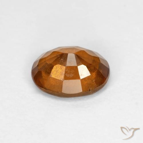 Grenat Hessonite Orange moyen naturelle ovale, 1.37 ct, VS